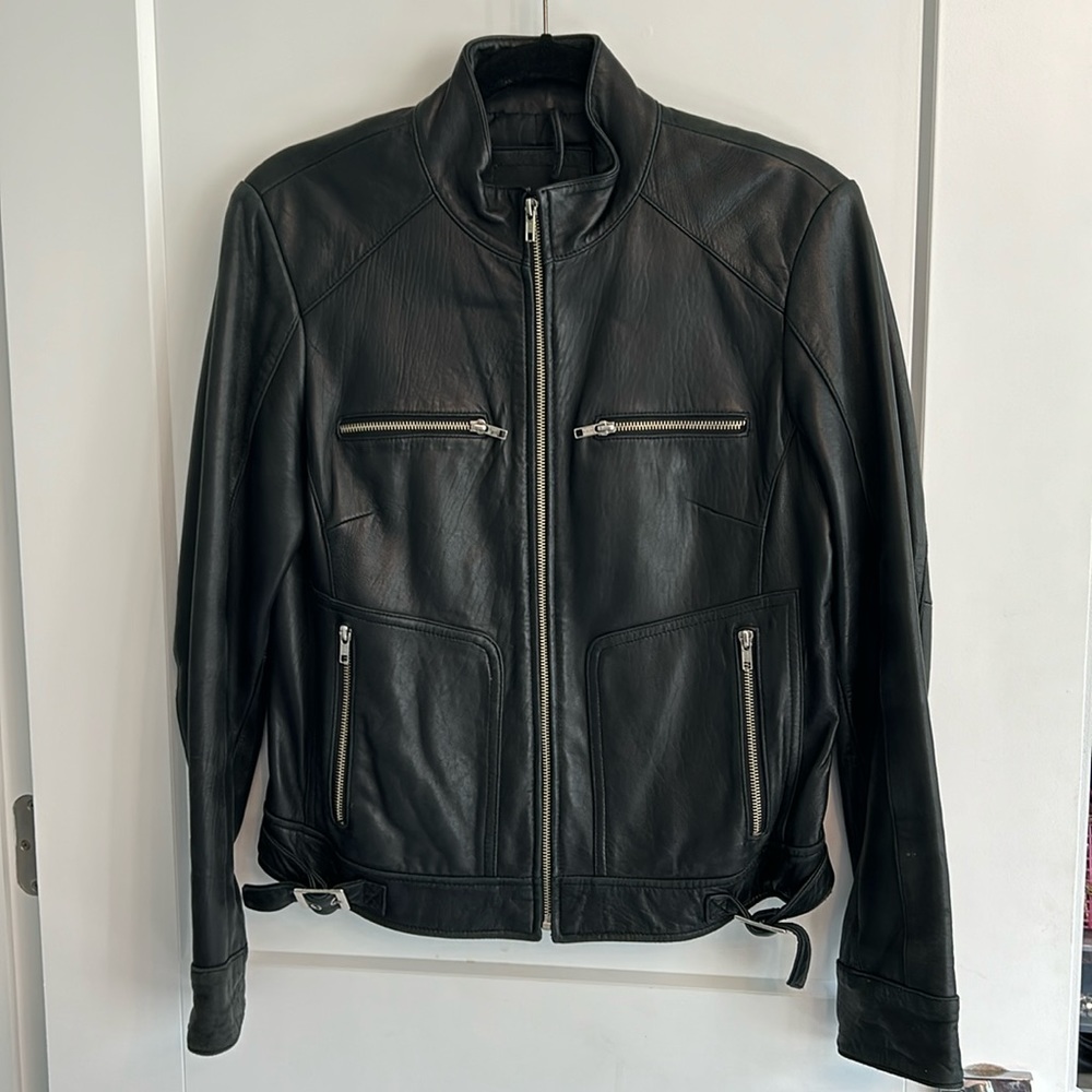 Genuine Leather Mossimo Moto Jacket